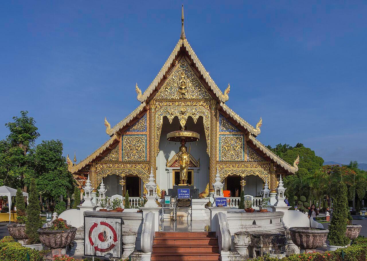 Temple rooftops in Chiang Mai