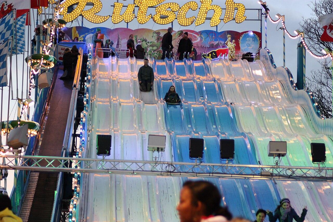 Rides and stalls at Hyde Park Winter Wonderland in London