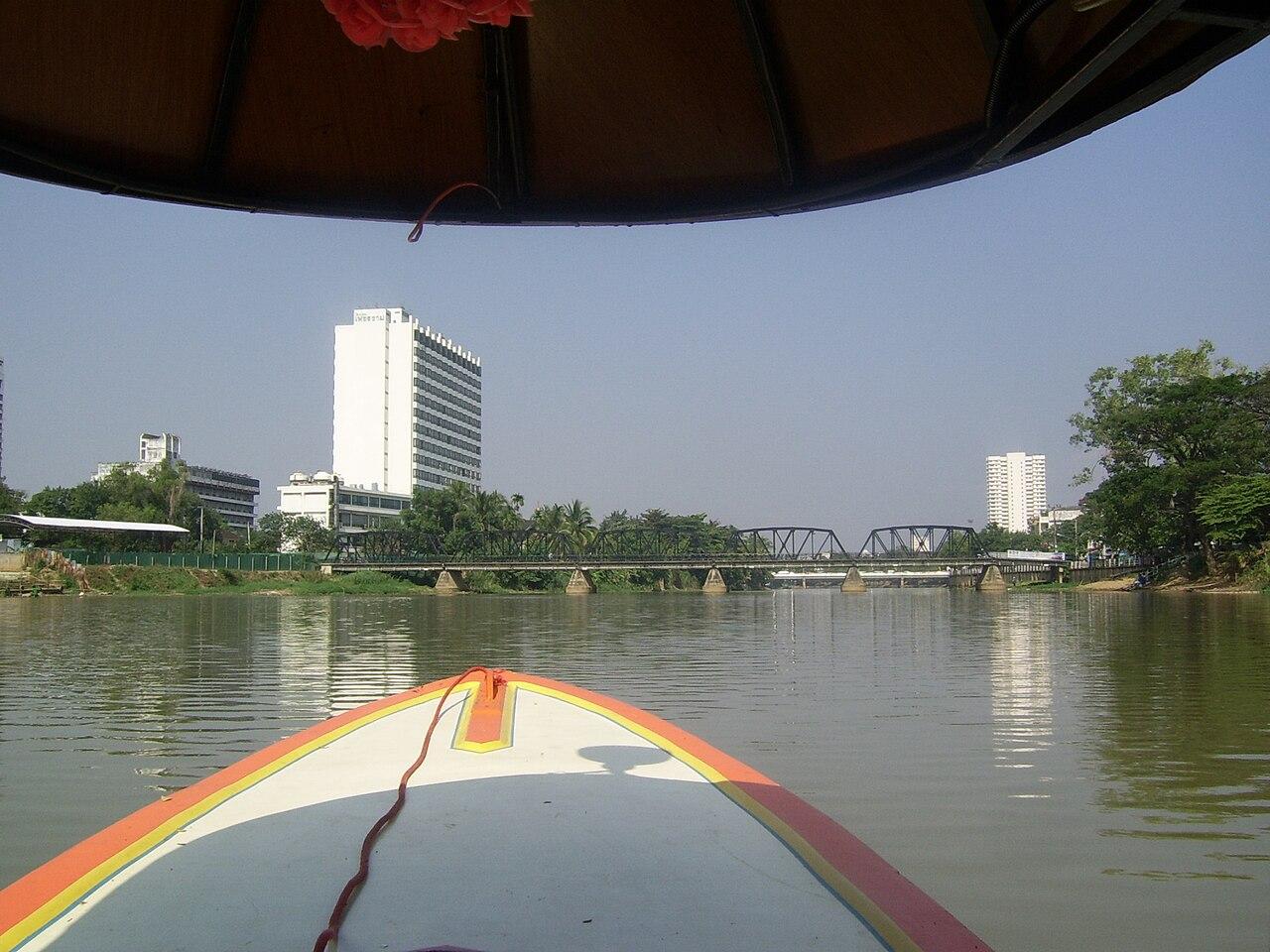 The Ping River running through Chiang Mai