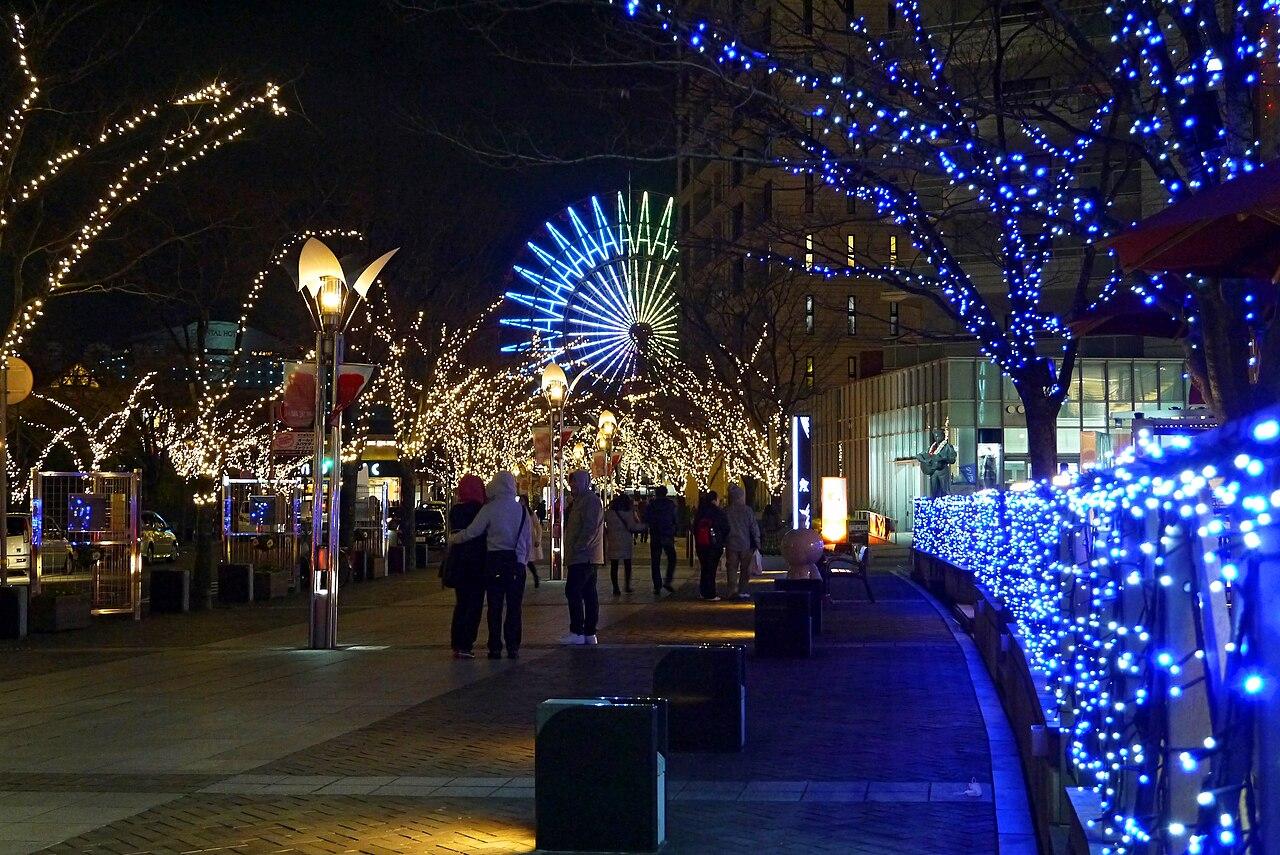 Harborland waterfront in Kobe
