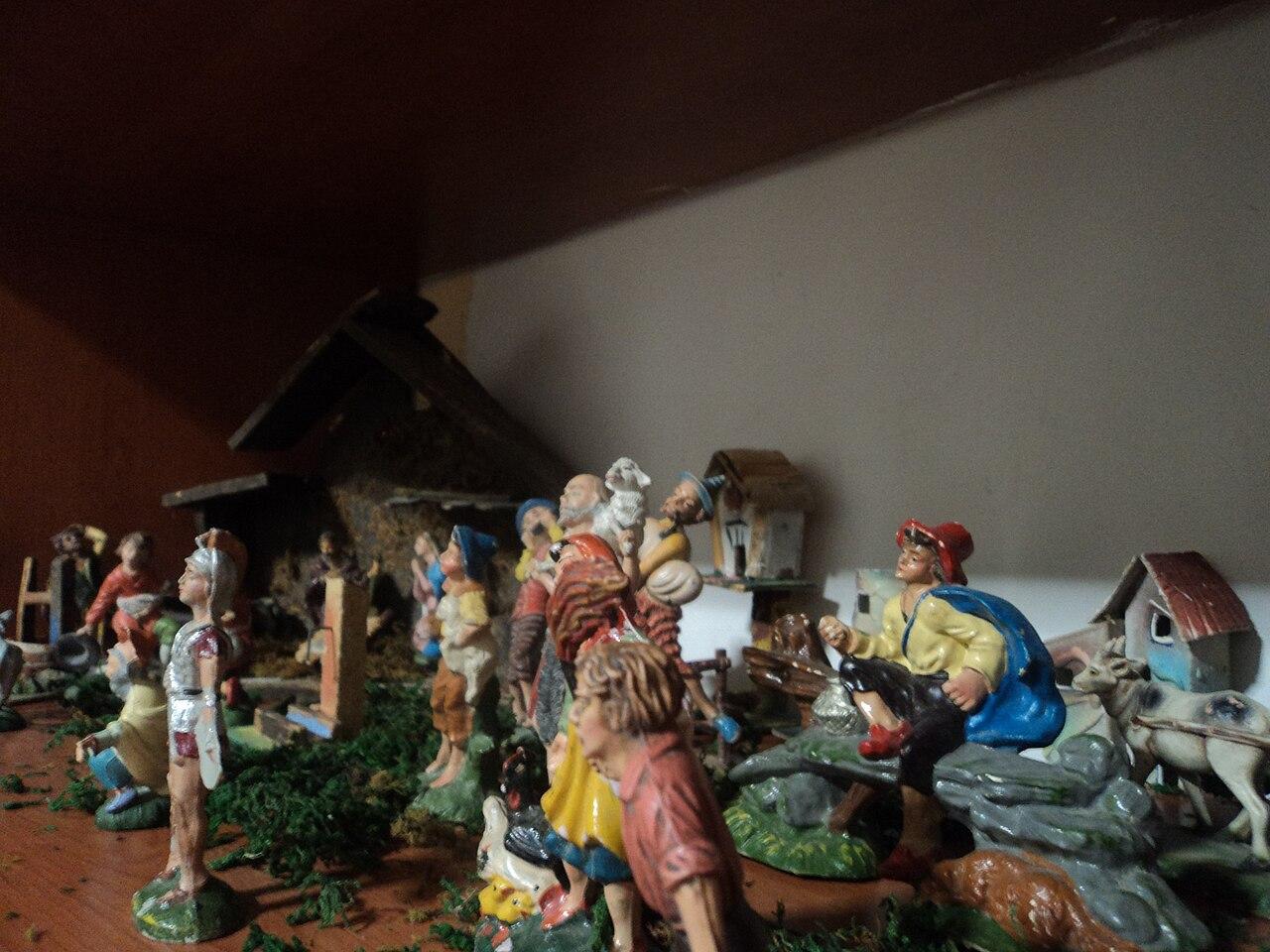 Nativity scene display in Rome