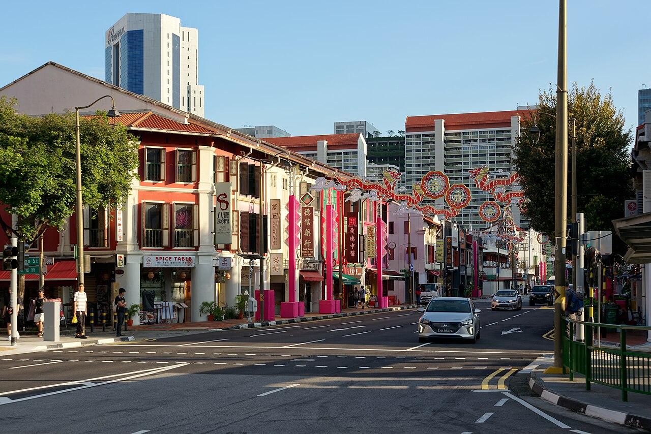 South Bridge Road in Singapore Chinatown