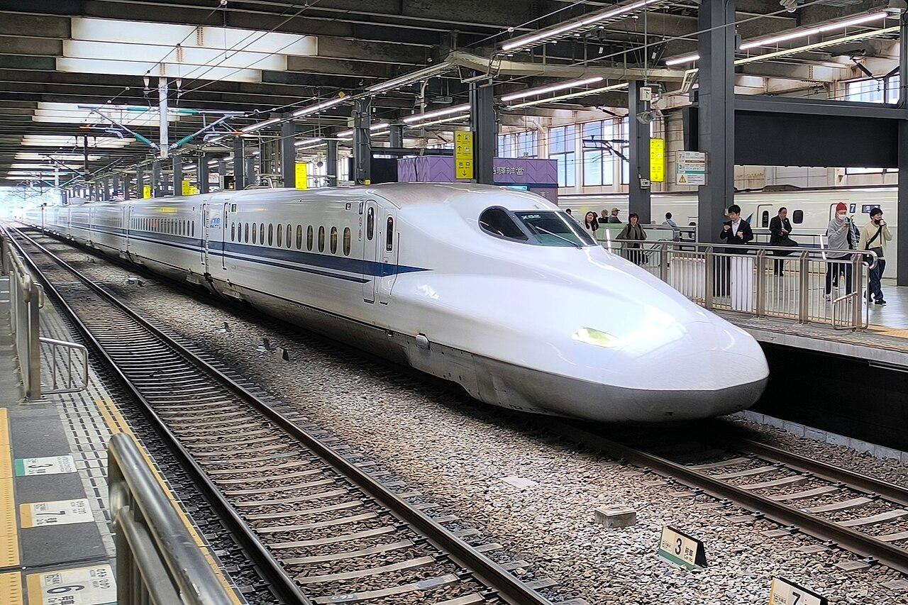 N700 series Shinkansen at Hiroshima Station