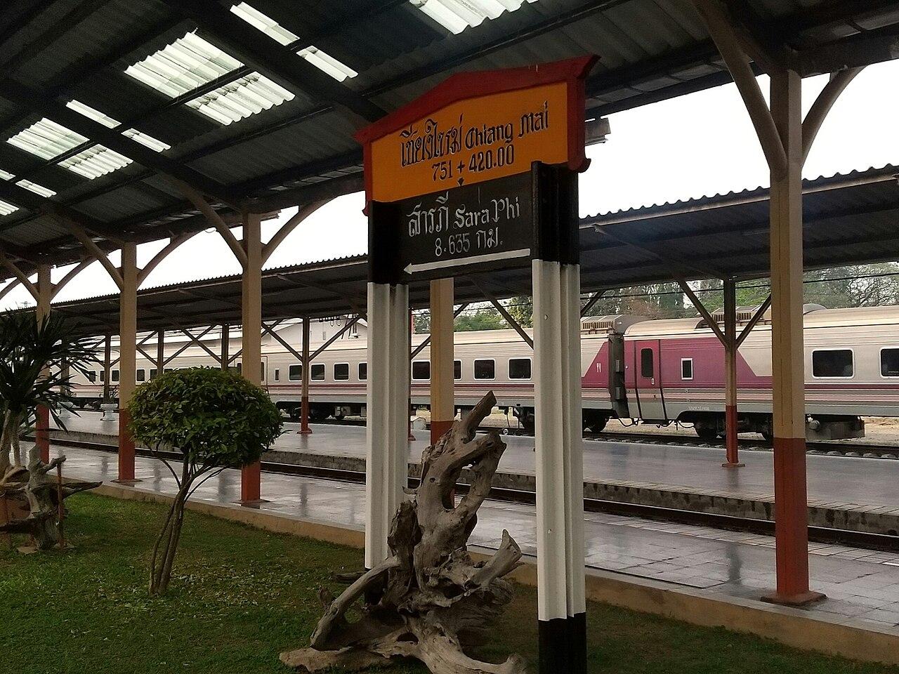 Platform at Chiang Mai Railway Station