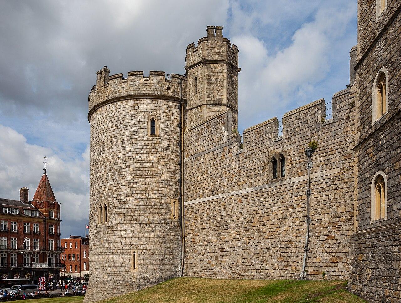 Windsor Castle seen from the park side
