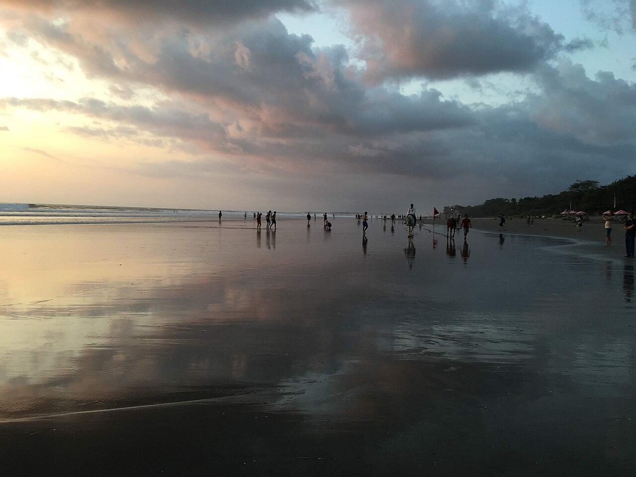 Seminyak Beach shoreline in Bali