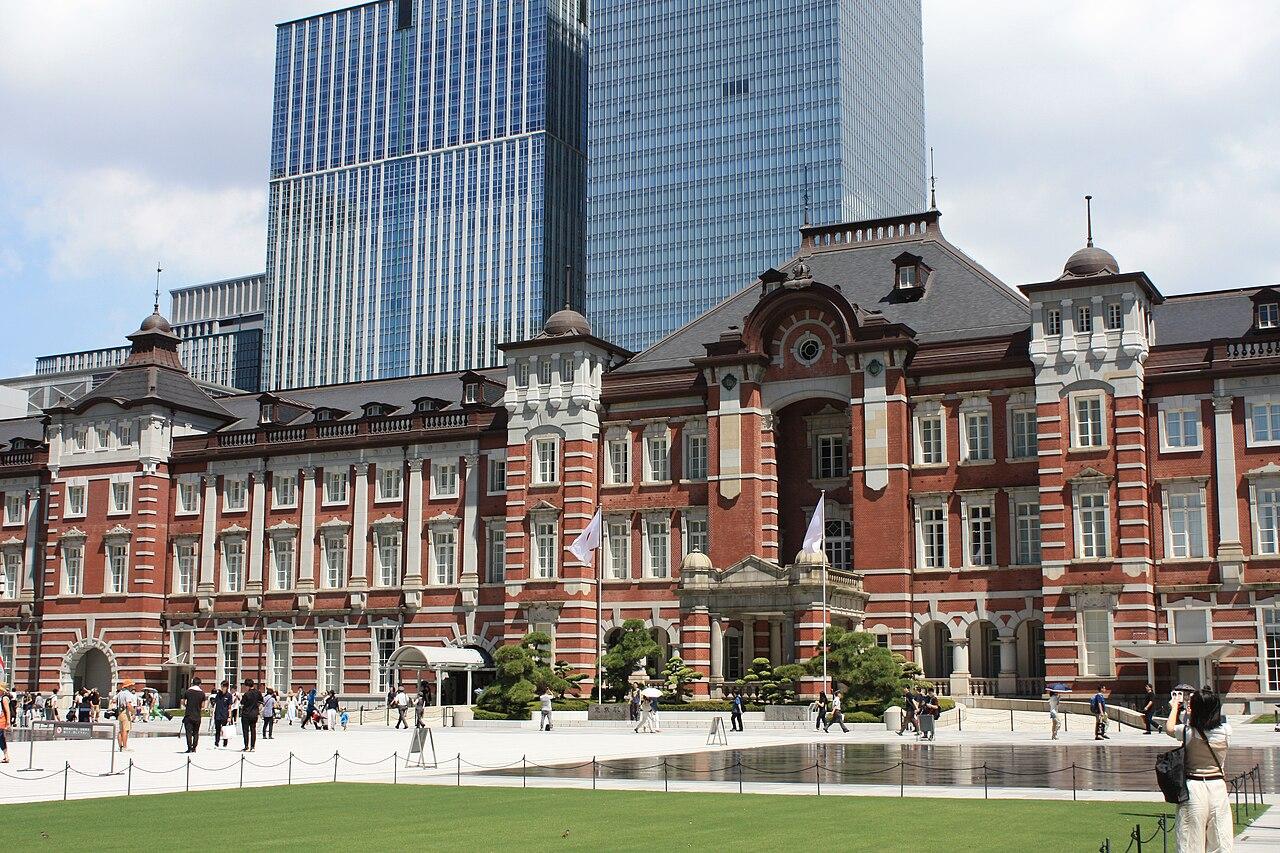 Red brick Marunouchi building of Tokyo Station