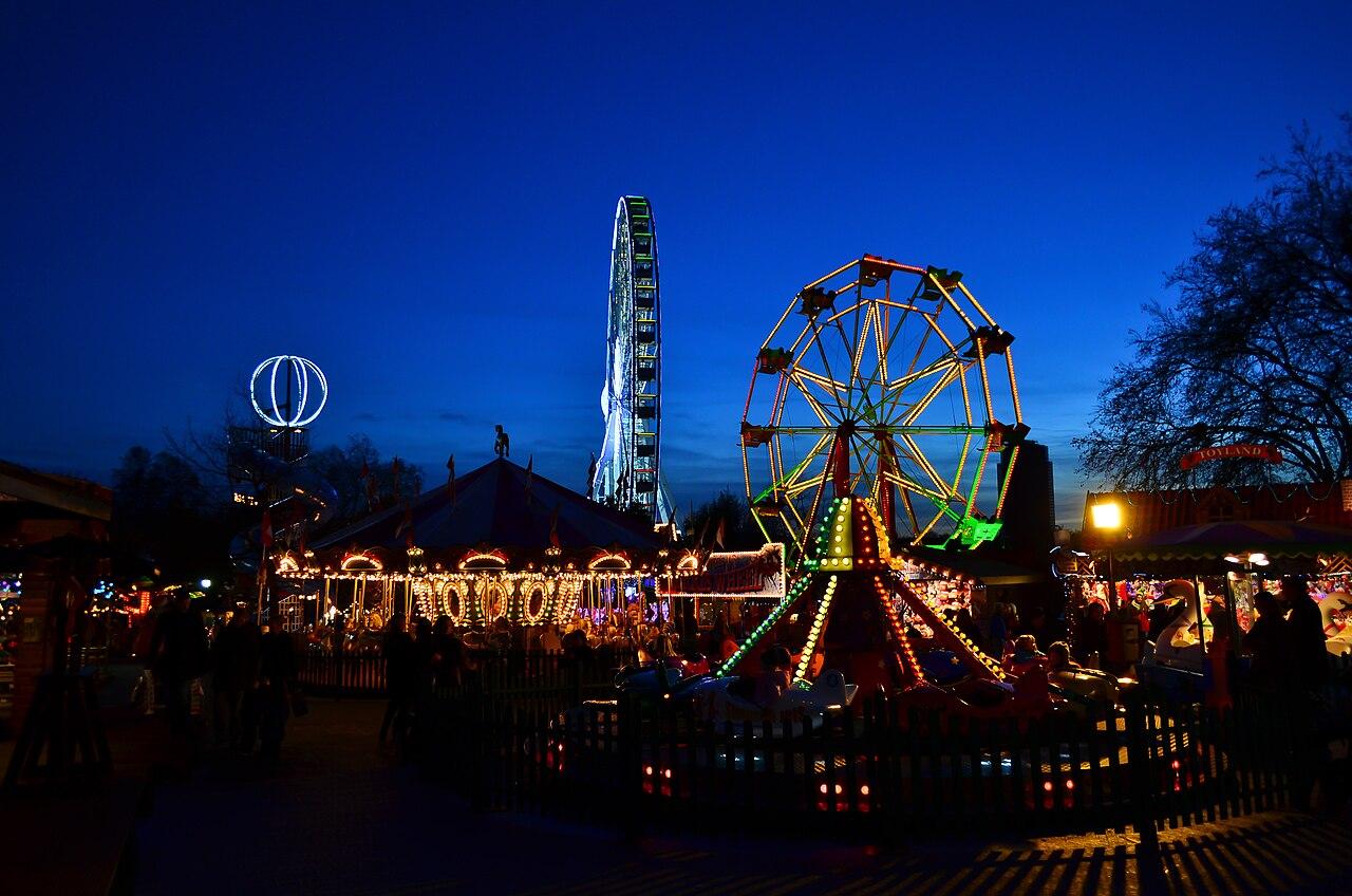 Hyde Park in London in winter event season