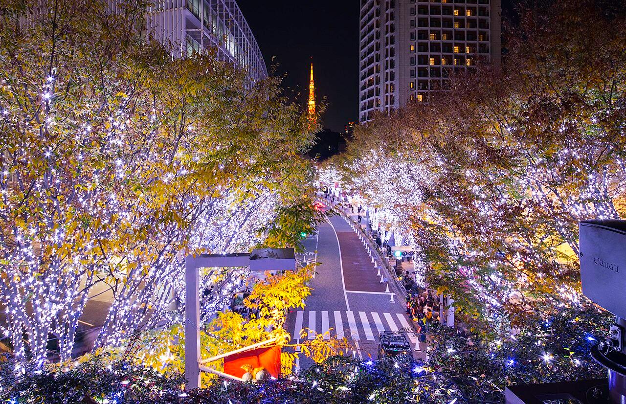 Keyakizaka Christmas illumination at Roppongi Hills